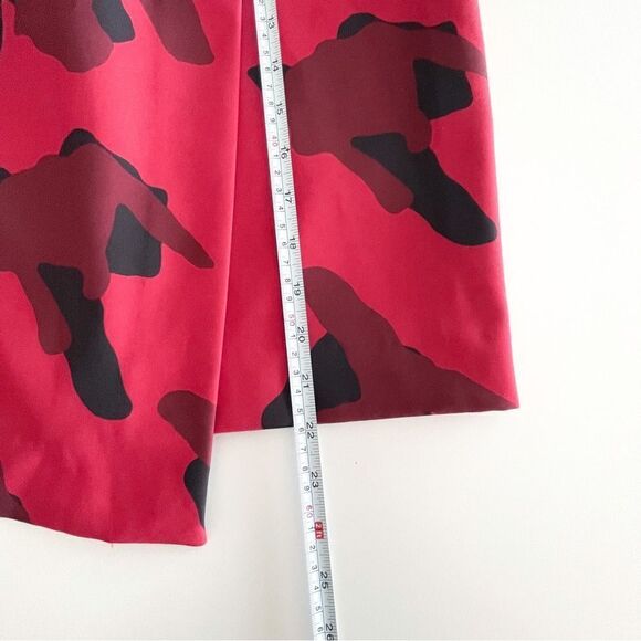 H&M Kilt Skirt Wrap Around Red Black Camo Side Buckle Women's 6 - Picture 8 of 10
